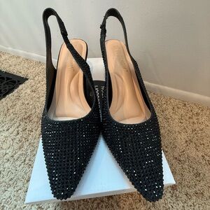 Women's Black Slingback Shoes